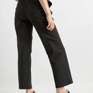 Jil Sander Black Wide Leg Trouser Pants EU 40 / US 10